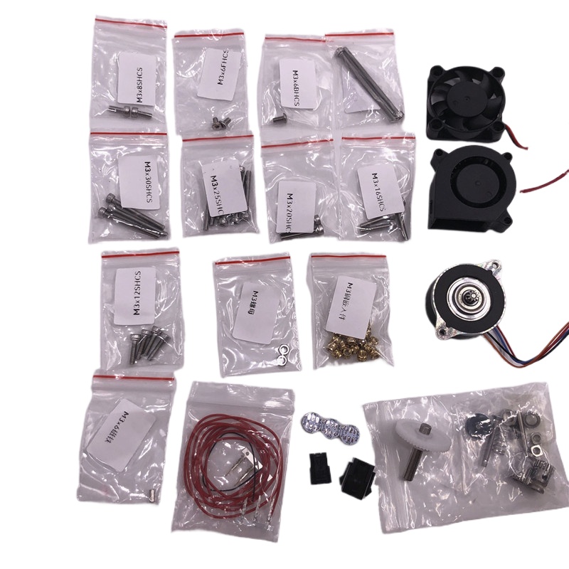 Voron Trident Full Kit - 品質 StealthBurner 押出機スクリューファスナーファンフルキット MoonS Nema14 パンケーキモーター付き