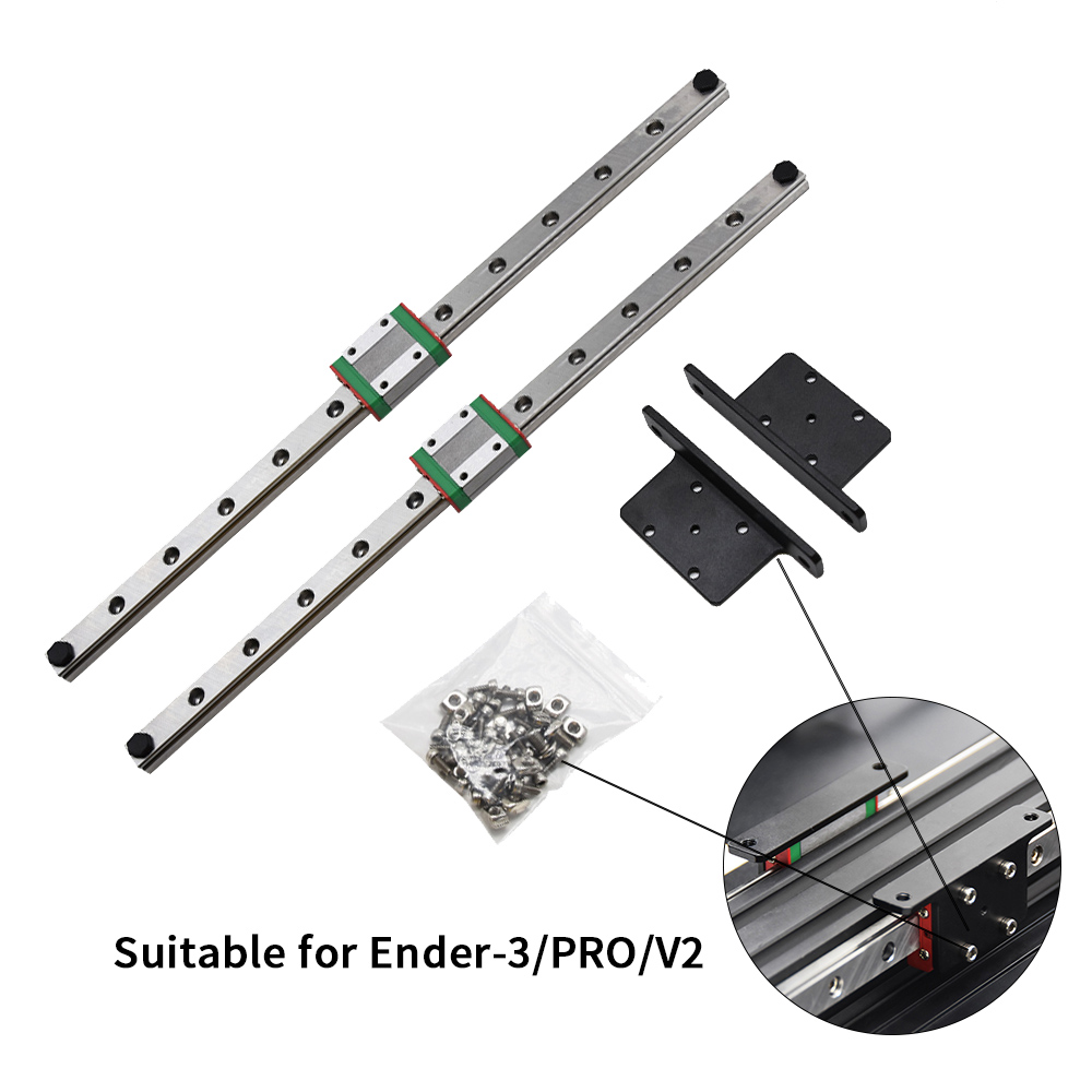 Ender3/V2PRO デュアルY軸リニアガイドアップグレ - Linear Rail Mgn12H Set のレビューと価格