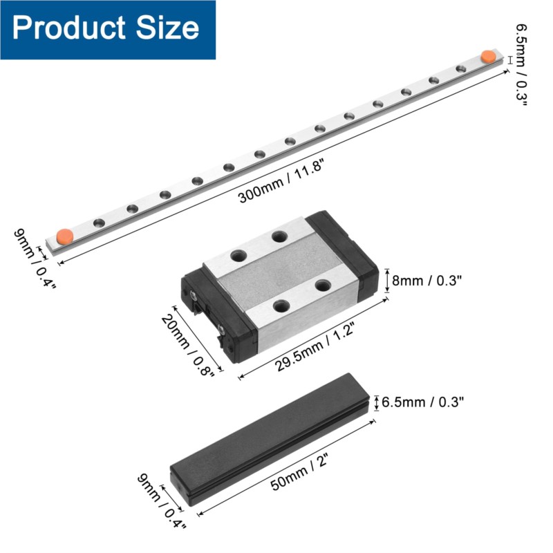 1 個 MGN9 9 ミリメートルリニアガイド 100 15 - Linear Rail Mgn12H Set のレビューと価格