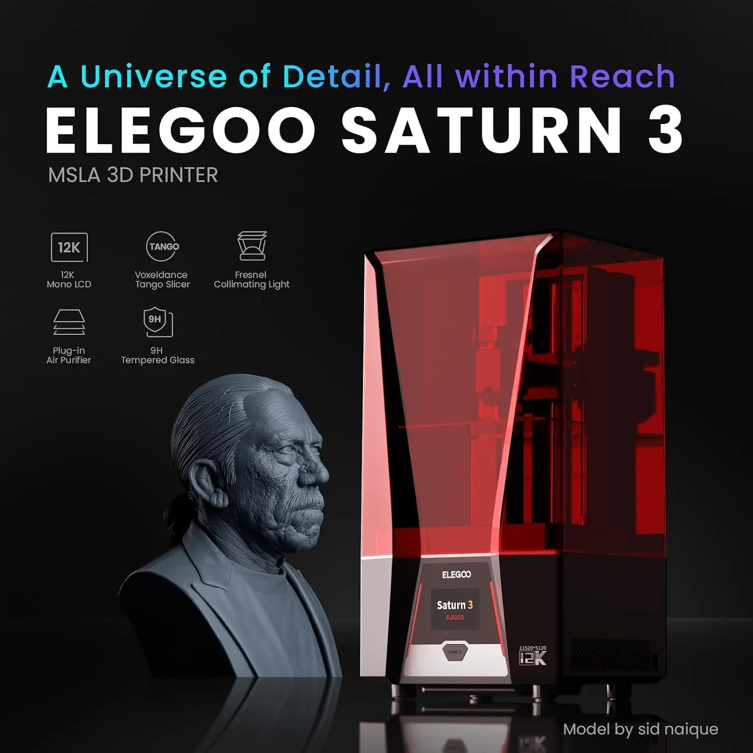 サターン3 MSLA 12K 3Dプリンター |   デスク - 12K Monochrome Lcd Resin 3D Printer のレビューと価格