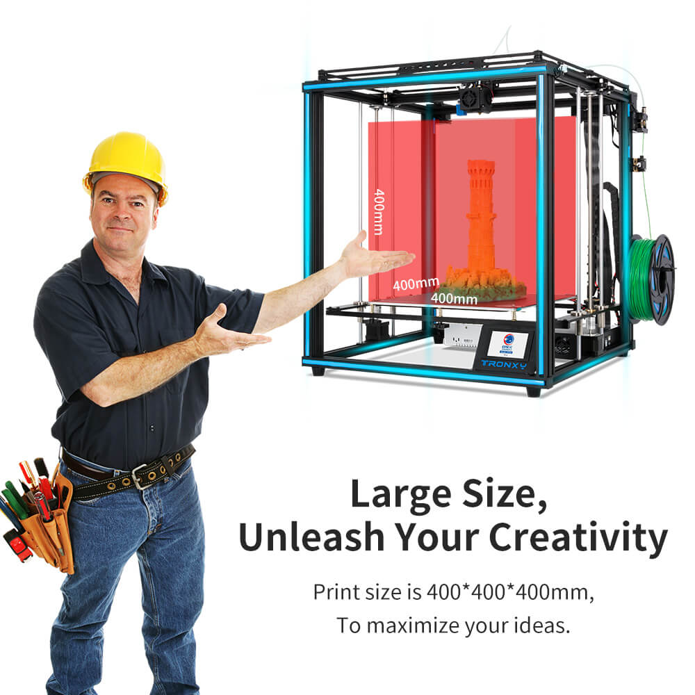Tronxy-X5SA 3Dプリンター,印刷サイズ8g,手動 - Corexy 3D Printer Kit のレビューと価格