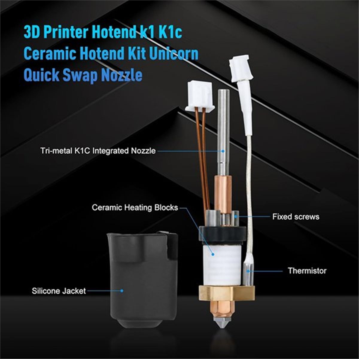 L70A Creality K1C/K1MAX ホットエンド - High Flow Ceramic Hotend のレビューと価格