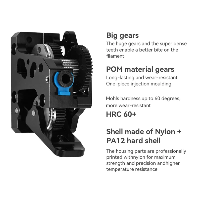 HGX LITE デュアルギア硬質鋼製減速エクストルーダー  - Direct Drive Dual Gear Extruder High Speed のレビューと価格