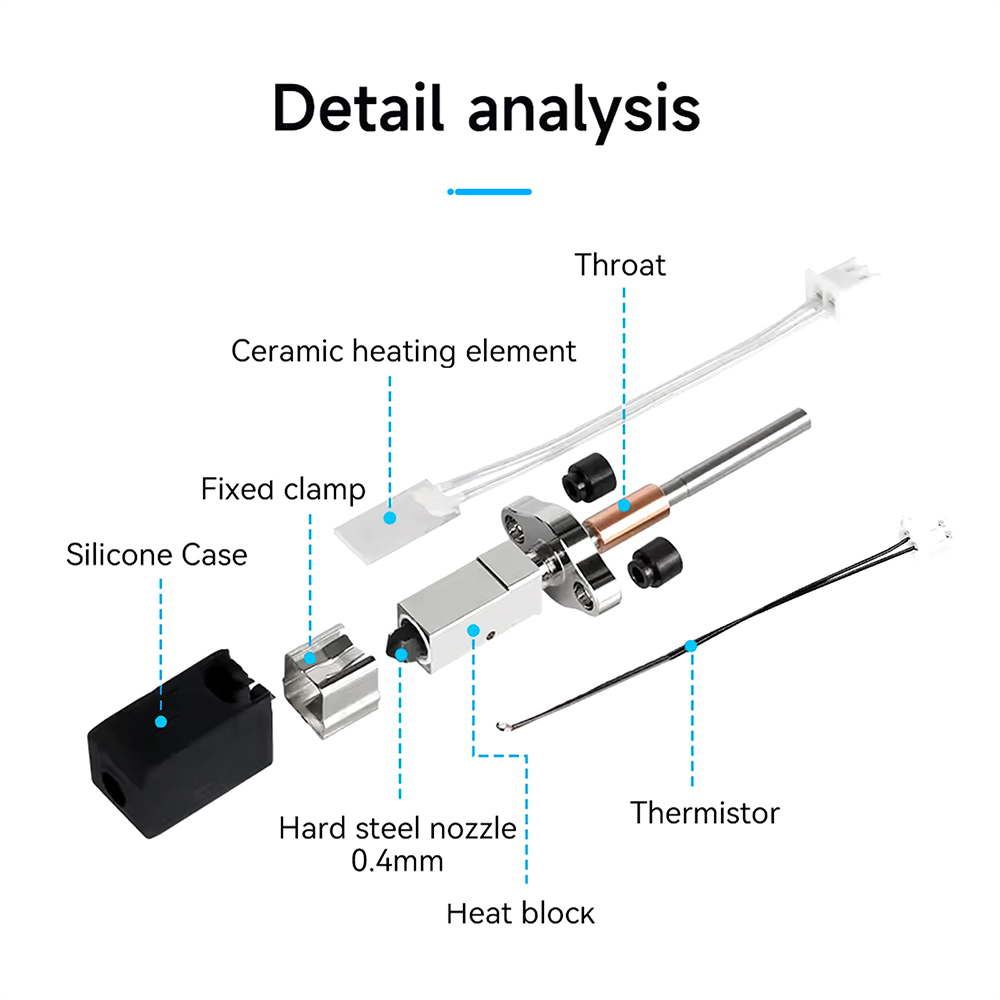Creality K1C/K1 Max/K1 SE用の最新セ - High Flow Ceramic Hotend のレビューと価格